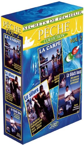 Coffret pêche Vol. 2 (3 DVD) : La carpe - Le Black Bass - Le silure [Francia]