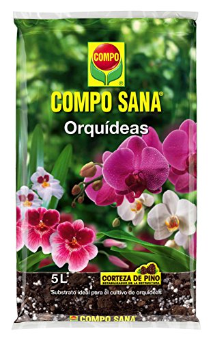 Compo Sana 8 semanas de abono para Todas Las orquídeas, Substrato de Cultivo de Corteza de Pino, 5 L, 42x23x5.5 cm