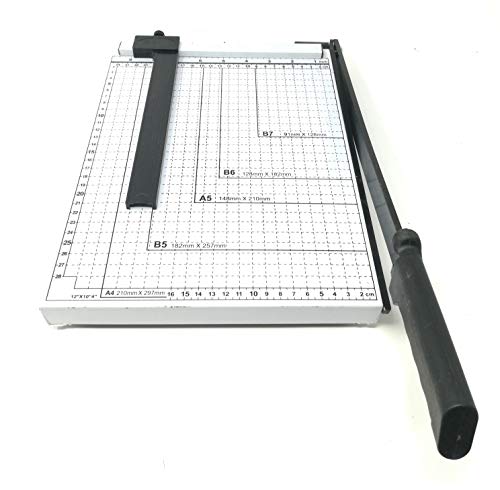Cortador de papel con palanca para hojas A4, A5, B5, B6, B7, corte de papel con barra de centímetros