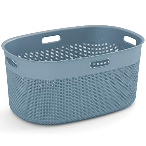 Curver Filo Cesto para Ropa, Azul bruma, 45 L Curver Filo Cesto para Ropa, Azul bruma, 45 L