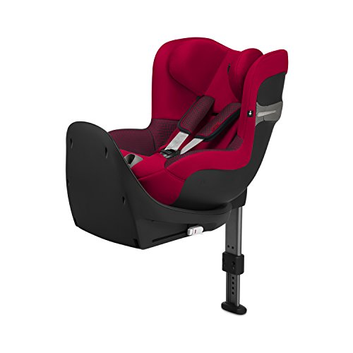 Cybex Gold Sirona S i-Size 519000215 Silla de Coche Grupo 0+/1, Sistema Giratorio de 360 grados, en Contra de la Marcha, 18 kg Máximo, Base Isofix, Colección Ferrari, Rojo (Racing Red - Ferrari)