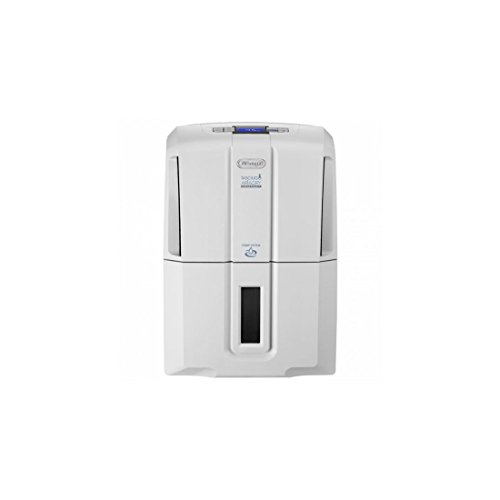 De'longhi dds20p - deshumidificador, capacidad 20 l/día, depósito 4.5l, 3 velocidades, sistema bombeo automático, filtro extraíble lavable, función secado ropa, asas y ruedas, color blanco.