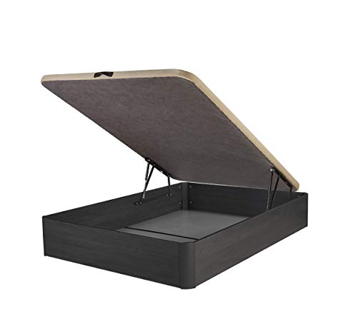DHOME Canape Abatible Tapizado 3D 4 válvulas Maxima Calidad Esquinas canapé Madera (150x190 Ceniza, 22mm) DHOME Canape Abatible Tapizado 3D 4 válvulas Maxima Calidad Esquinas canapé Madera (150x190 Ceniza, 22mm)