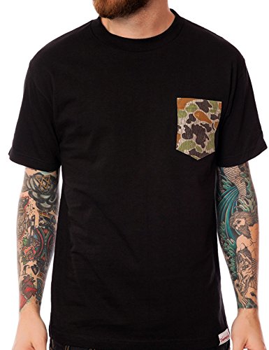 Diamond Supply Rainfrog - Camiseta para hombre, color negro Negro medium