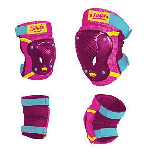 Disney Niños Elbow Knee Skate Protectors Soy Luna Sports, Multicolor, S