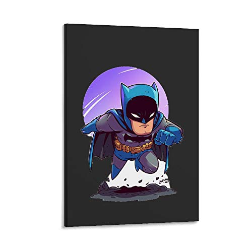 DRAGON VINES Póster de Batman Gotham City, héroe de Bruce Wayne, póster e impresiones en lienzo, para casas, oficinas, garajes, tiendas, 40 x 60 cm