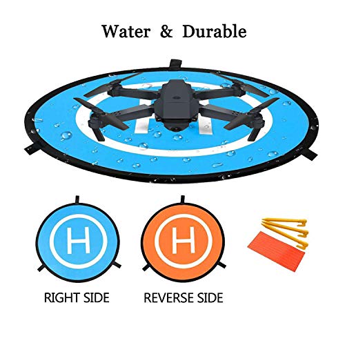 Drone Landing Pad, Pista de aterrizaje de drones, 22"/55cm Impermeable Helicoptero Plegable Portátil Landig Mat para DJI Mavic Pro Phantom 2/3/4/Pro, Helicóptero RC, Mavic Pro, Chispa, Inspire drone