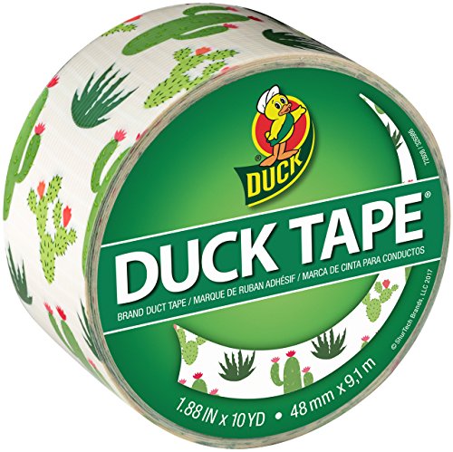 Duck Tape 241789 Pattern Colours Cactus Reparar, Manualizar, Decorar y Educar - 48 mm x 9,1 m