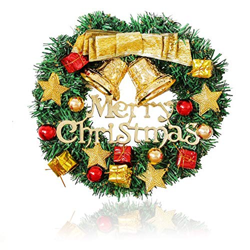 Dulau Corona de Navidad, Guirnalda de Navidad, Guirnaldas de Puerta Navidad con Letra y Campanas, Garland de Navidad la Decoración del Regalo, Decoración para Ventana Puerta Chimenea, 30 cm Dulau Corona de Navidad, Guirnalda de Navidad, Guirnaldas de Puerta Navidad con Letra y Campanas, Garland de Navidad la Decoración del Regalo, Decoración para Ventana Puerta Chimenea, 30 cm