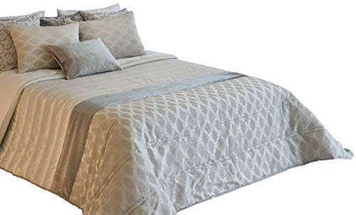 Edredon Boutí Acolchado CASCAVEL + Funda/s Cojin 40x60. Densidad 150gr/m² (Gris, 180x260 (cama 90 cm)) Edredon Boutí Acolchado CASCAVEL + Funda/s Cojin 40x60. Densidad 150gr/m² (Gris, 180x260 (cama 90 cm))
