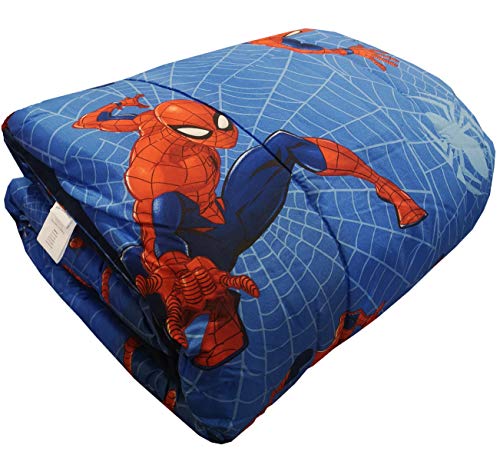 Edredón de invierno Disney – Marvel original para cama individual 1 plaza 170 x 260 cm niño niña (Marvel Spiderman)