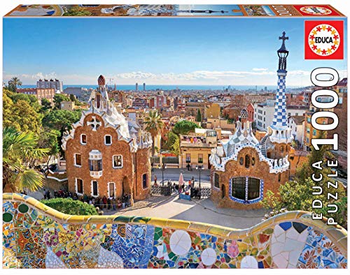 Educa- Vista de Barcelona Desde el PARC Güell Puzzle, 1000 Piezas, Multicolor (17966)