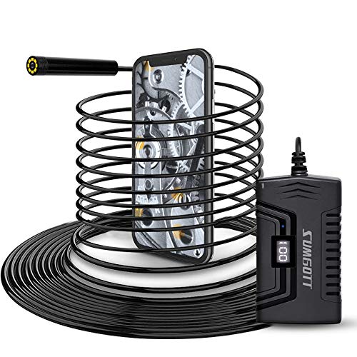 Endoscopio 10M, SUMGOTT WiFi Boroscopio Cámara de Inspección, 2.0 Megapíxeles Pixeles 1080P HD 2600mAh Batería, 8.0mm Impermeable Camara Endoscopica para iOS , Android, iPhone Smartphone/Tableta Endoscopio 10M, SUMGOTT WiFi Boroscopio Cámara de Inspección, 2.0 Megapíxeles Pixeles 1080P HD 2600mAh Batería, 8.0mm Impermeable Camara Endoscopica para iOS , Android, iPhone Smartphone/Tableta