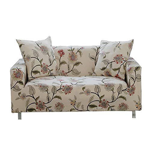 ENZER Funda de Sofa Elasticas 1 2 3 4 Plazas,Universal Fantasía Cubre Sofas Ajustables,Vid de La Flor,3 Plazas / 175-220cm ENZER Funda de Sofa Elasticas 1 2 3 4 Plazas,Universal Fantasía Cubre Sofas Ajustables,Vid de La Flor,3 Plazas / 175-220cm