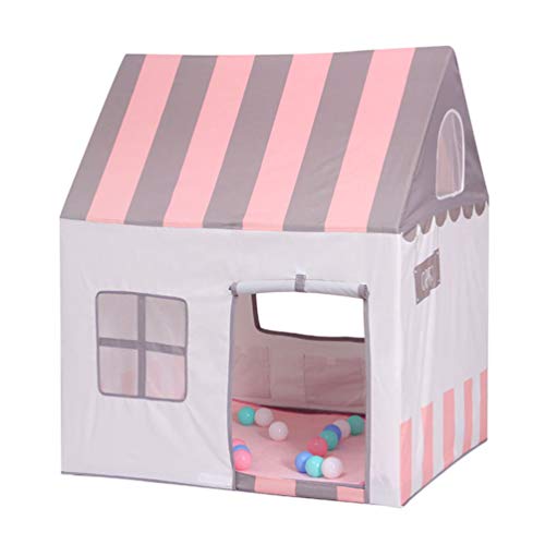 Floving Carpa para niños, Carpa para bebé, Niños Castillo, Azul, Rosa, Regalo de cumpleaños, Interior / Exterior, Sala de Juguetes, Seguridad y no tóxico. (Pink)