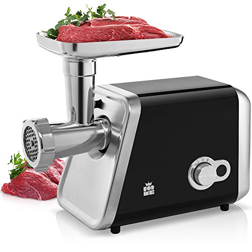 Forme Picadora de Carne Eléctrica I Máquina Picar Carne I Máx de 2000W I Máquina Picadoras de Carne con 3 Placas de Molienda I Embutidora de Salchichas I Acero Inoxidable Negro Forme Picadora de Carne Eléctrica I Máquina Picar Carne I Máx de 2000W I Máquina Picadoras de Carne con 3 Placas de Molienda I Embutidora de Salchichas I Acero Inoxidable Negro