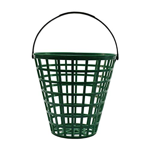 Further - Cesta para pelotas de golf, contenedor de pelota de golf con mango para almacenar contenedores, accesorios para estadio (verde)