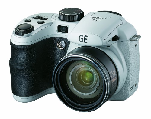GE General Electric X5 Cámara Digital (14 megapíxeles, óptico de 15. Zoom, Pantalla de 6,9 cm (2,7 Pulgadas), Gran Angular de 28 mm, Opt. Estabilizador de Imagen)