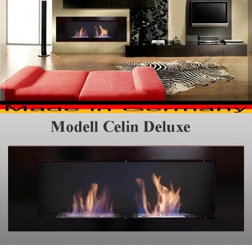 Gel y etanol Chimenea modelo Celin Deluxe Negro