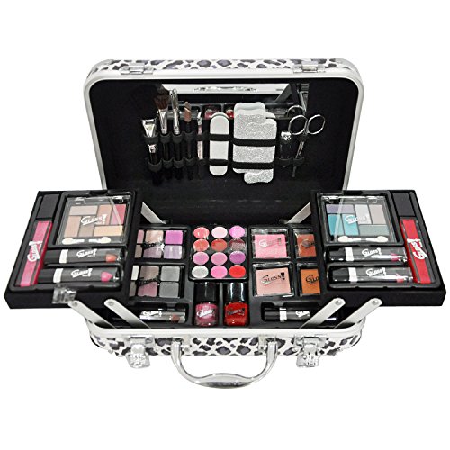 Gloss - caja de maquillaje, caja de regalo para mujeres - Maquillaje Case - Estilo Moderno - 62 piezas