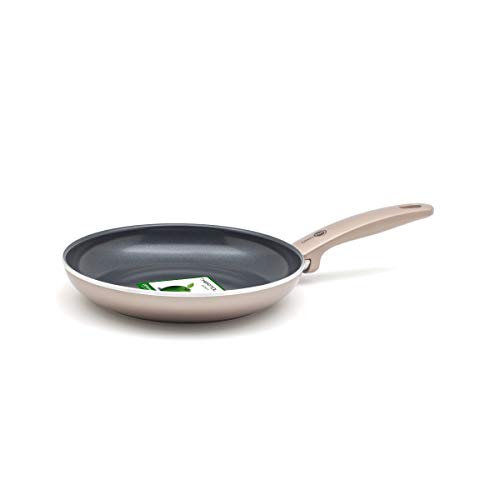 GreenPan Sartén Antiadherente de Aluminio con Revestimiento de Ceramica, Apta para Todo Tipo de Cocinas, Inducción, Horno y Lavavajillas, 24 cm, Bronce