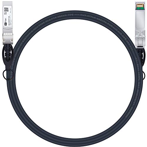H!Fiber.com 10 GB/s SFP+ DAC Cable 3-Metro Pasivo, Compatible con CiscoSFP-H10GB-CU3M, Ubiquiti, Netgear, D-Link, TP-Link, Zyxel, and Other Open Switches