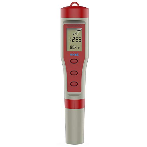 HiKiNS Medidor Digital de Calidad del Agua Alta precisión 4 en 1 PH/TDS/EC/Temp Tester para acuarios Hidropónicos Pool SPA Agua Potable HiKiNS Medidor Digital de Calidad del Agua Alta precisión 4 en 1 PH/TDS/EC/Temp Tester para acuarios Hidropónicos Pool SPA Agua Potable