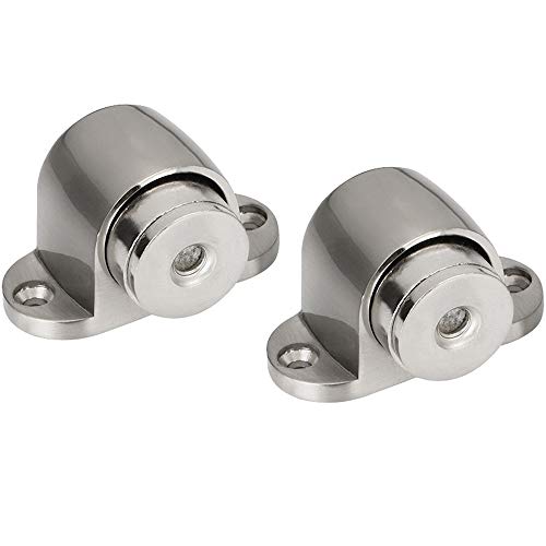 Hysagtek 2 pcs Tope magnético de Acero Inoxidable montado en la Puerta tapón con Tornillos, no Golpe o Hitting Paredes, Niquel, 0 Hysagtek 2 pcs Tope magnético de Acero Inoxidable montado en la Puerta tapón con Tornillos, no Golpe o Hitting Paredes, Niquel, 0