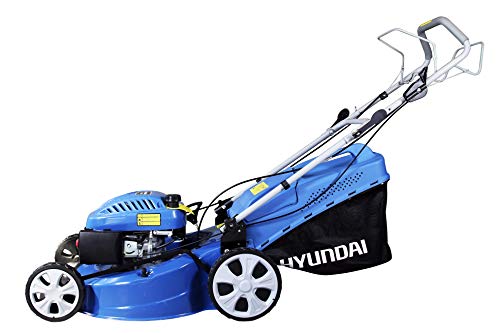 HYUNDAI HYM56SP Cortacesped Autopropulsado, 0.75 W, 0 V, Azul Y Negro, 94 x 60 x 53 cm