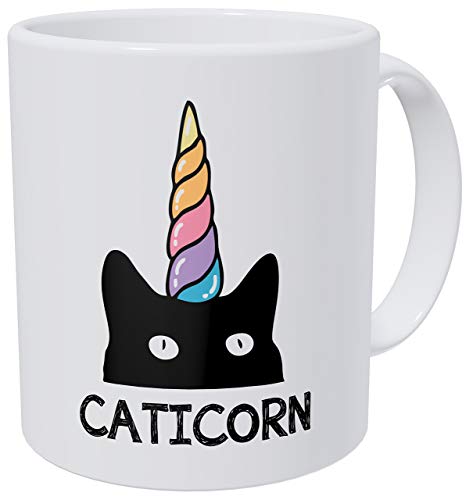 I'm A Caticorn Black Cat Unicorn Horn 11 Ounces Funny Coffee Mug