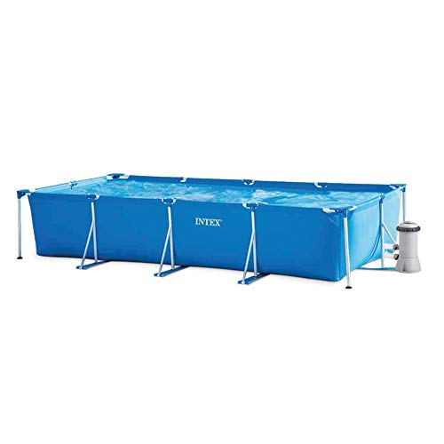 Intex Pack Piscina Small Frame 450x220x84 cm 7127 litros + Depuradora Cartucho 3785 litros/Hora