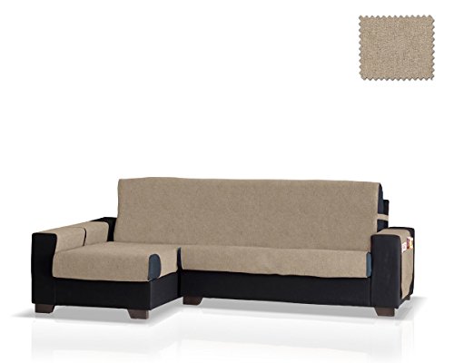 JM Textil Funda de sofá Chaise Longue Pharma Brazo Izquierdo, Tamaño Grande (275 Cm.),Color Visón JM Textil Funda de sofá Chaise Longue Pharma Brazo Izquierdo, Tamaño Grande (275 Cm.),Color Visón