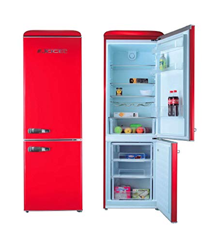 Jocel JC-300LV Frigorifico Combi 300LV A++ Rojo nevera y congelador, frigo 216L, congelador 84L