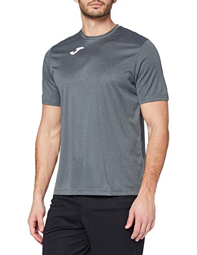 Joma Combi Camiseta Manga Corta, Hombres, Gris (Melange Oscuro), M