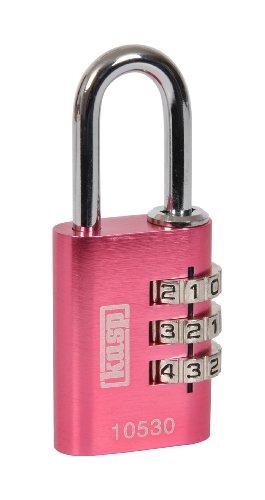 Kasp K10530PIND - Candado de combinación, aluminio, 30 mm, rosa