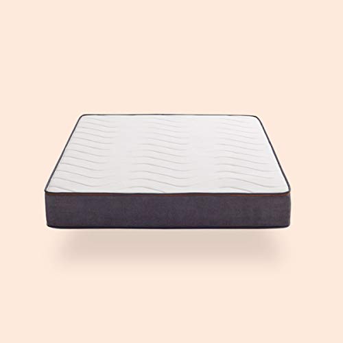 KHAMA Modelo Essential Basic | Muelles Ensacado con viscoelástica | Firmeza 8/10 | 28% Más Transpirable I Room Lux, 090X190x28 KHAMA Modelo Essential Basic | Muelles Ensacado con viscoelástica | Firmeza 8/10 | 28% Más Transpirable I Room Lux, 090X190x28