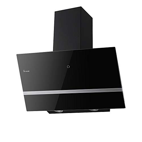 KKT KOLBE Campana extractora de pared / 80 cm/acero inoxidable/cristal negro/extra silencioso / 9 escalones/iluminación LED/teclas sensoriales TouchSelect / EASY809S KKT KOLBE Campana extractora de pared / 80 cm/acero inoxidable/cristal negro/extra silencioso / 9 escalones/iluminación LED/teclas sensoriales TouchSelect / EASY809S