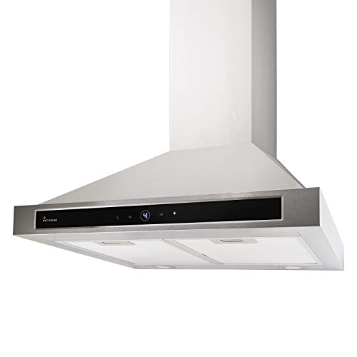 KKT KOLBE Campana extractora profesional de pared / 60 cm/acero inoxidable/cristal negro/extra silenciosa/clase energética A / 4 niveles/iluminación LED/pantalla/teclas sensoriales / TRITON604ED KKT KOLBE Campana extractora profesional de pared / 60 cm/acero inoxidable/cristal negro/extra silenciosa/clase energética A / 4 niveles/iluminación LED/pantalla/teclas sensoriales / TRITON604ED