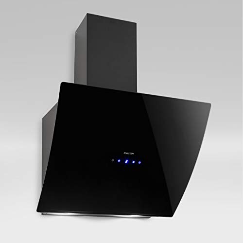 Klarstein Annabelle 60 - Campana extractora de humos, Campana extractora de pared, Succión y circulación de aire, 3 niveles, Succión de hasta 650 m³/h, Acero inoxidable, Temporizador, Negro Klarstein Annabelle 60 - Campana extractora de humos, Campana extractora de pared, Succión y circulación de aire, 3 niveles, Succión de hasta 650 m³/h, Acero inoxidable, Temporizador, Negro