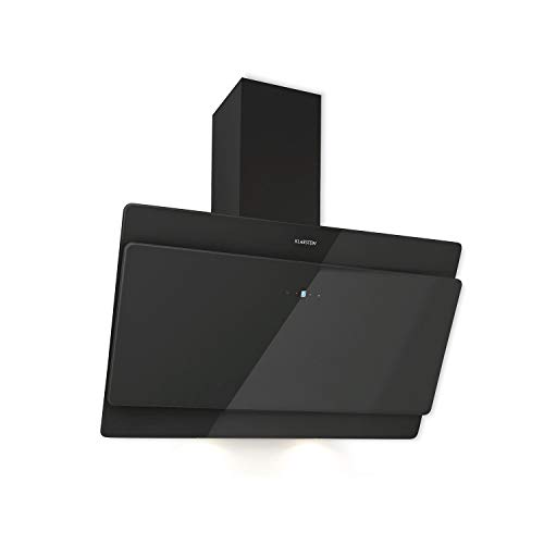 Klarstein Aurica 90 Campana extractora - Extractor de humos de pared, 90 cm de ancho, 165 W, Absorción de hasta 620 m³/h, 3 niveles de potencia, Luz independiente, Material de montaje, Negro Klarstein Aurica 90 Campana extractora - Extractor de humos de pared, 90 cm de ancho, 165 W, Absorción de hasta 620 m³/h, 3 niveles de potencia, Luz independiente, Material de montaje, Negro