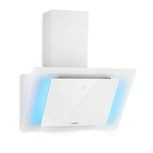 Klarstein Eleonora - Campana extractora de pared, Potencia 76 W, Iluminación LED, Touch Control, Consumo de energía 10 kWh/año, Aire de escape hasta 426 m³/h, Dimensiones 60 x 39 x 43 cm, Blanco Klarstein Eleonora - Campana extractora de pared, Potencia 76 W, Iluminación LED, Touch Control, Consumo de energía 10 kWh/año, Aire de escape hasta 426 m³/h, Dimensiones 60 x 39 x 43 cm, Blanco