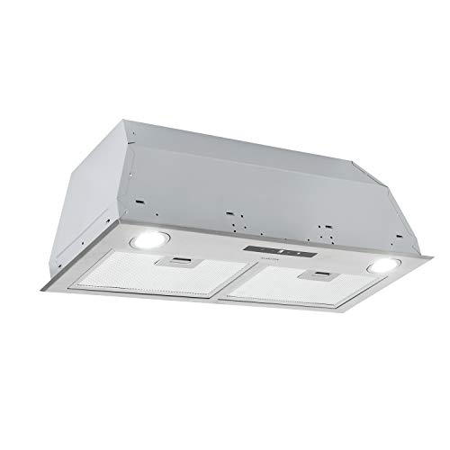 Klarstein Paolo Extractor de humos - Campana extractora para encastrar, 72 cm de ancho, Absorción de 600 m³/h, 200 W, Filtro grasa de aluminio, Eficiencia energética de clase A, Acero inox, Plateado Klarstein Paolo Extractor de humos - Campana extractora para encastrar, 72 cm de ancho, Absorción de 600 m³/h, 200 W, Filtro grasa de aluminio, Eficiencia energética de clase A, Acero inox, Plateado