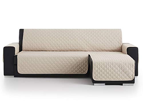 LANOVENANUBE - Funda Chaise Longue Acolchado - Práctica - Derecha 240 cm - Color Beig C02