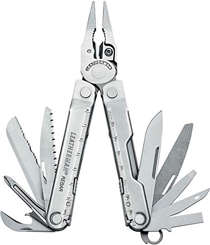 Leatherman Rebar - Herramienta multiusos multiusos con cierre de 17 herramientas en uno, en blíster