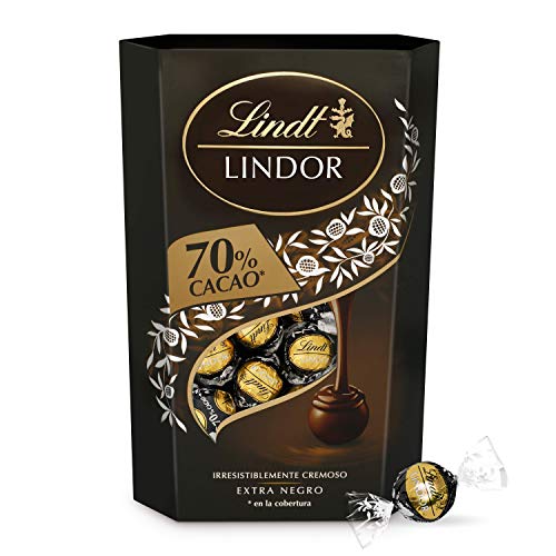 Lindt Lindor Bombones de Chocolate Negro 70% Cacao - Aprox. 26-27 Bombones, 337 g