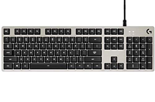 Logitech G413 Teclado Gaming Mecánico, Teclas Retroiluminadas, Teclas Romer-G Táctil, Aleación de Aluminio 5052, Personalizable, Conexión de Paso de USB, Disposición QWERTY Alemán, Plata Logitech G413 Teclado Gaming Mecánico, Teclas Retroiluminadas, Teclas Romer-G Táctil, Aleación de Aluminio 5052, Personalizable, Conexión de Paso de USB, Disposición QWERTY Alemán, Plata