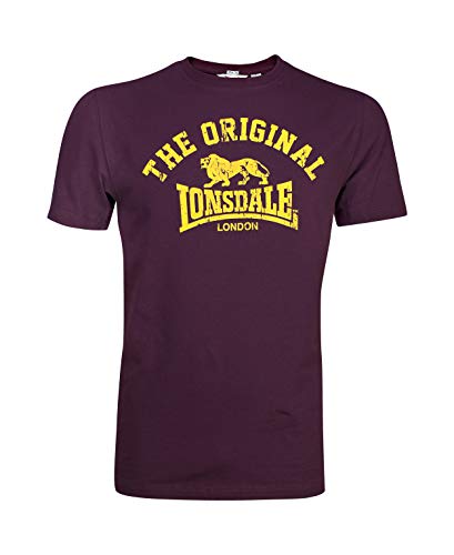 Lonsdale Original, Camiseta Unisex Adulto, Rojo (Altmodisches Weinrot), Large Lonsdale Original, Camiseta Unisex Adulto, Rojo (Altmodisches Weinrot), Large