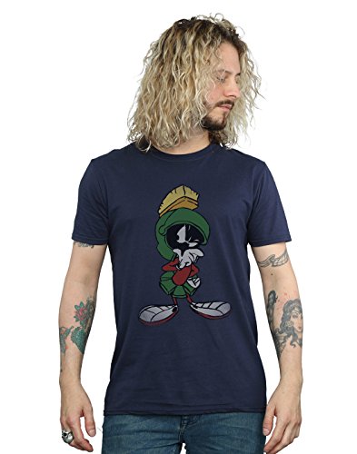 Looney Tunes Hombre Marvin The Martian Pose Camiseta Large Armada