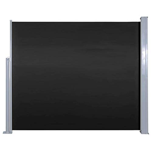 LXDDP Toldo Lateral retráctil 120x300cm Negro Garden Privacy Screen Blind