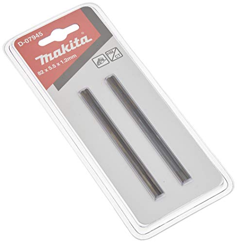 MAKITA D-07945 - BLister de 2 mini-cuchillas tipo HM de 82 mm para cepillos 1100 1902 1923b 1923h kp0800 kp0810/c